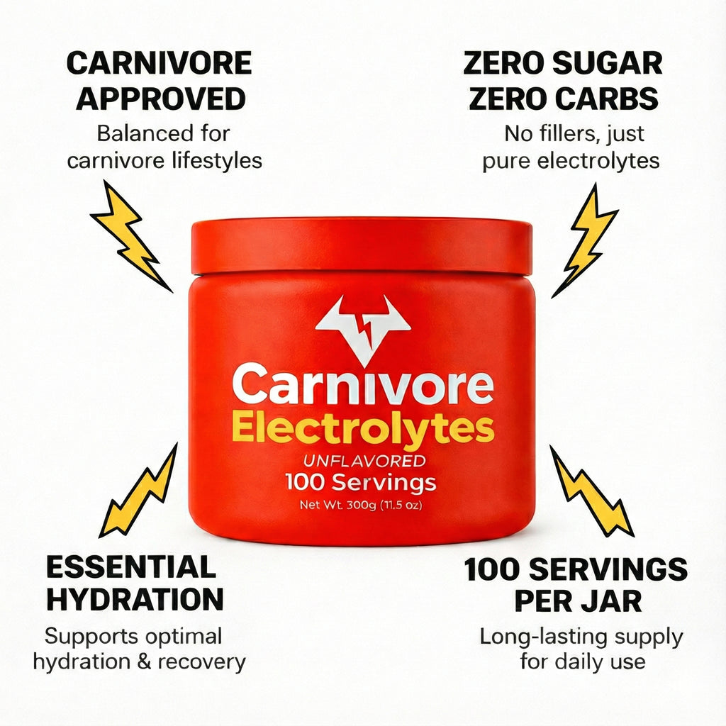 Carnivore Electrolyte Powder - 100 Servings